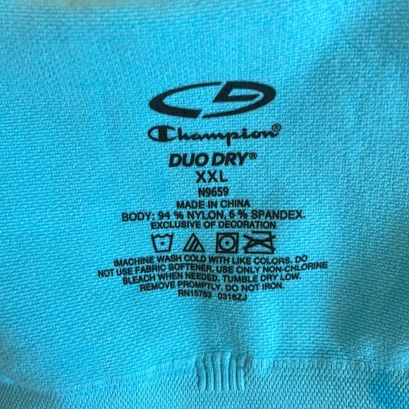 C9 Champion Blue Tie Dye Seamless Racerback Sports Bra - Picture 13 of 13